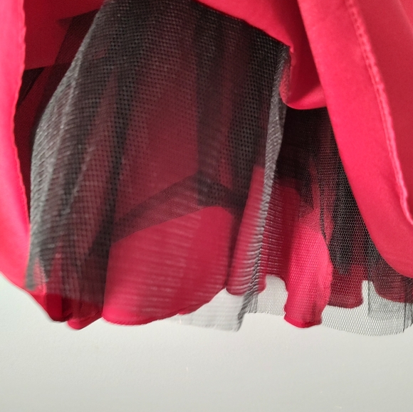 Party Girl Dress David's Bridal princess size 2T Color Burgundy Red Zipper Back - Picture 7 of 9